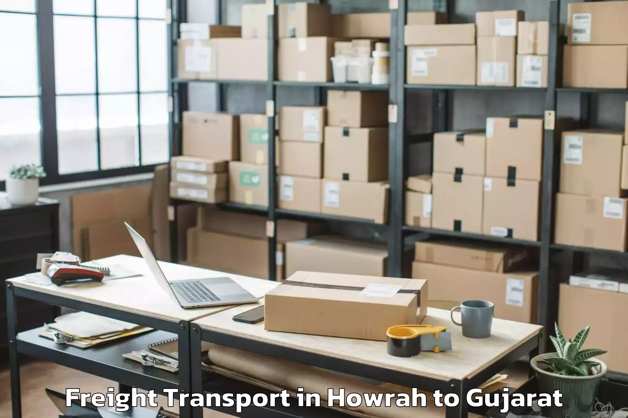 Affordable Howrah to Dharampur Valsad Freight Transport